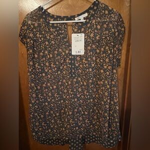 Nordstrom Floral Dress with Pink and Gold Accents